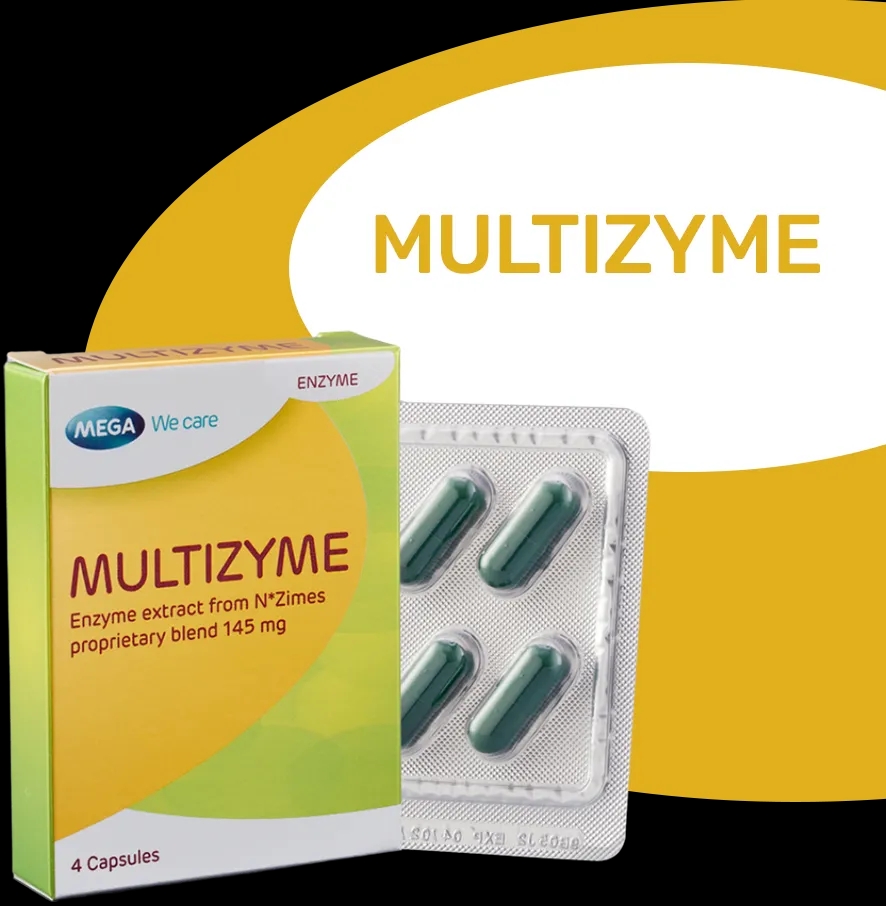 Multizyme Digestive Enzyme Formula with Herbal Support MegaWeCare