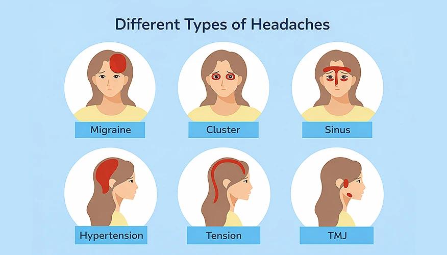 Different types of headaches 