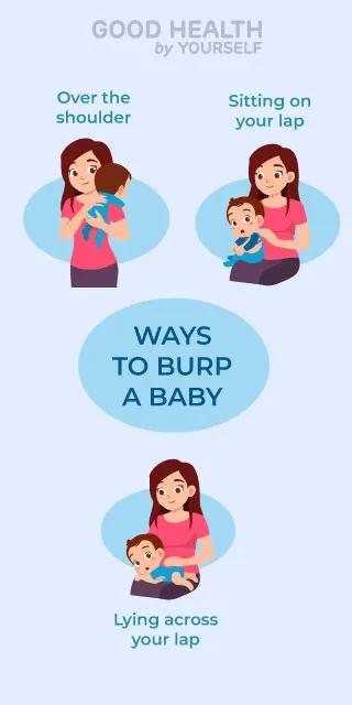 Techniques to help burp your newborn