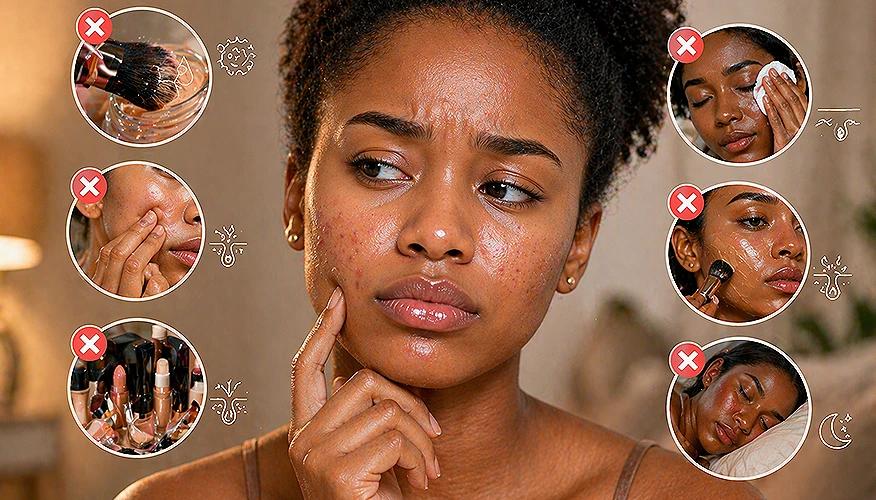 How makeup contributes to acne formation