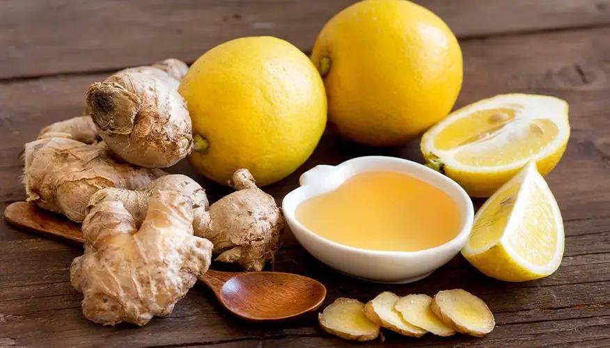 Ginger, salt and lime appetizer